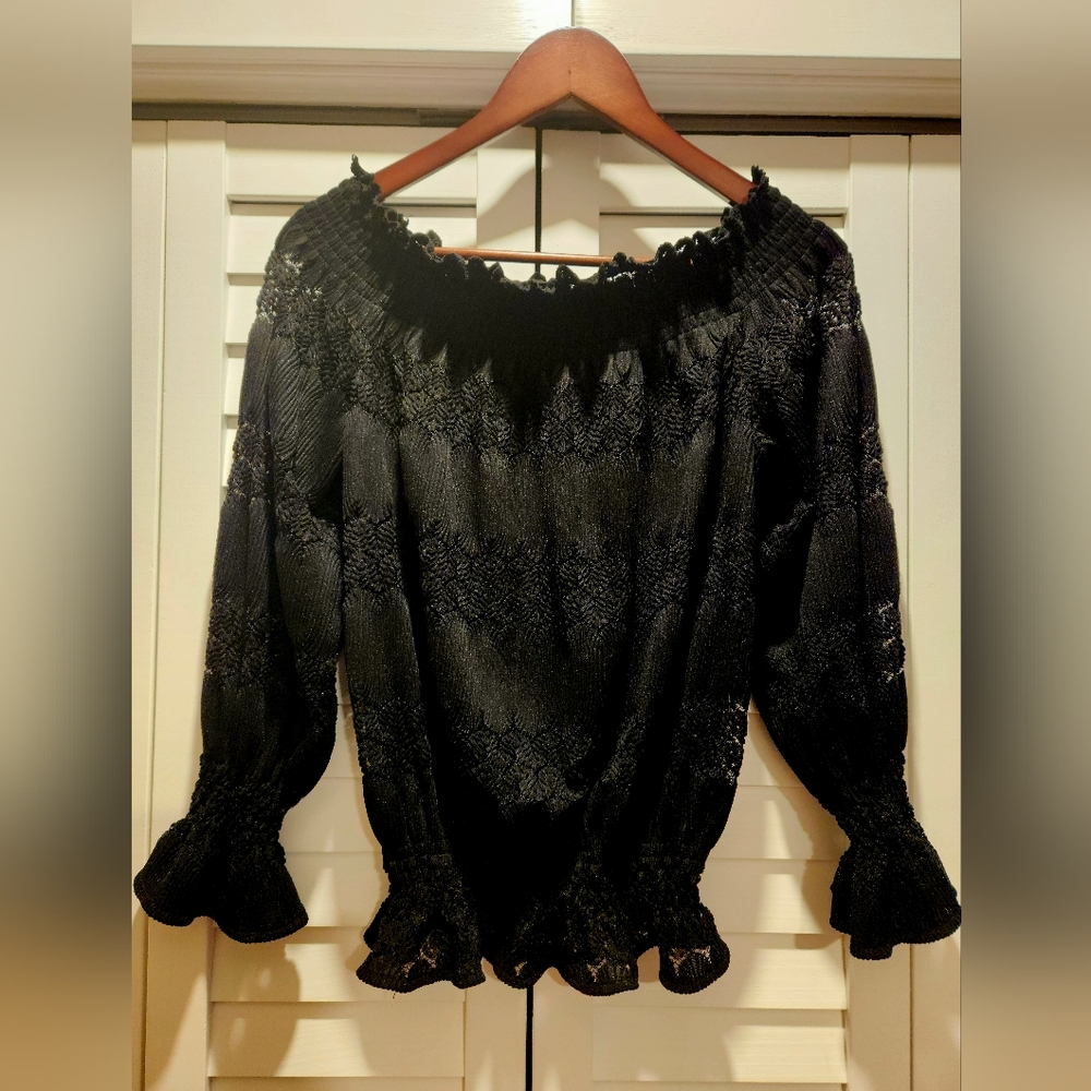 Black lace top